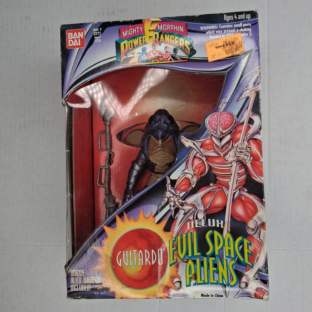 BanDai Mighty Morphin Power Rangers Guitardo Deluxe Evil Space Alien 7.5" Figure - Picture 3 of 7